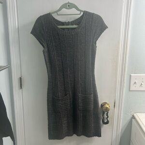 Gray Knit Dress